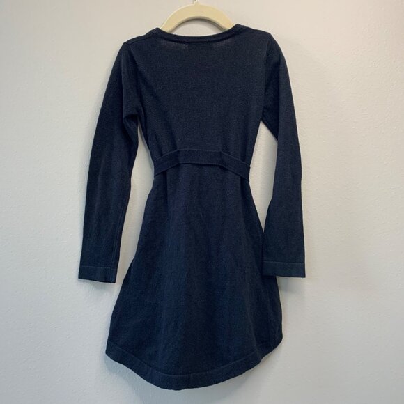 MIA JOY Black Knit Cardigan Girls 2 2T Sparkle Button-Up Long Sweater Belt Tie - Picture 2 of 6